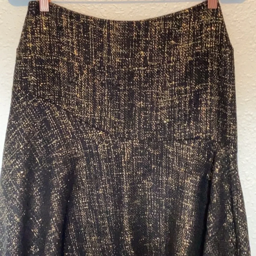 💜💜 Lena Medoyeff Black Silk Skirt Size XS